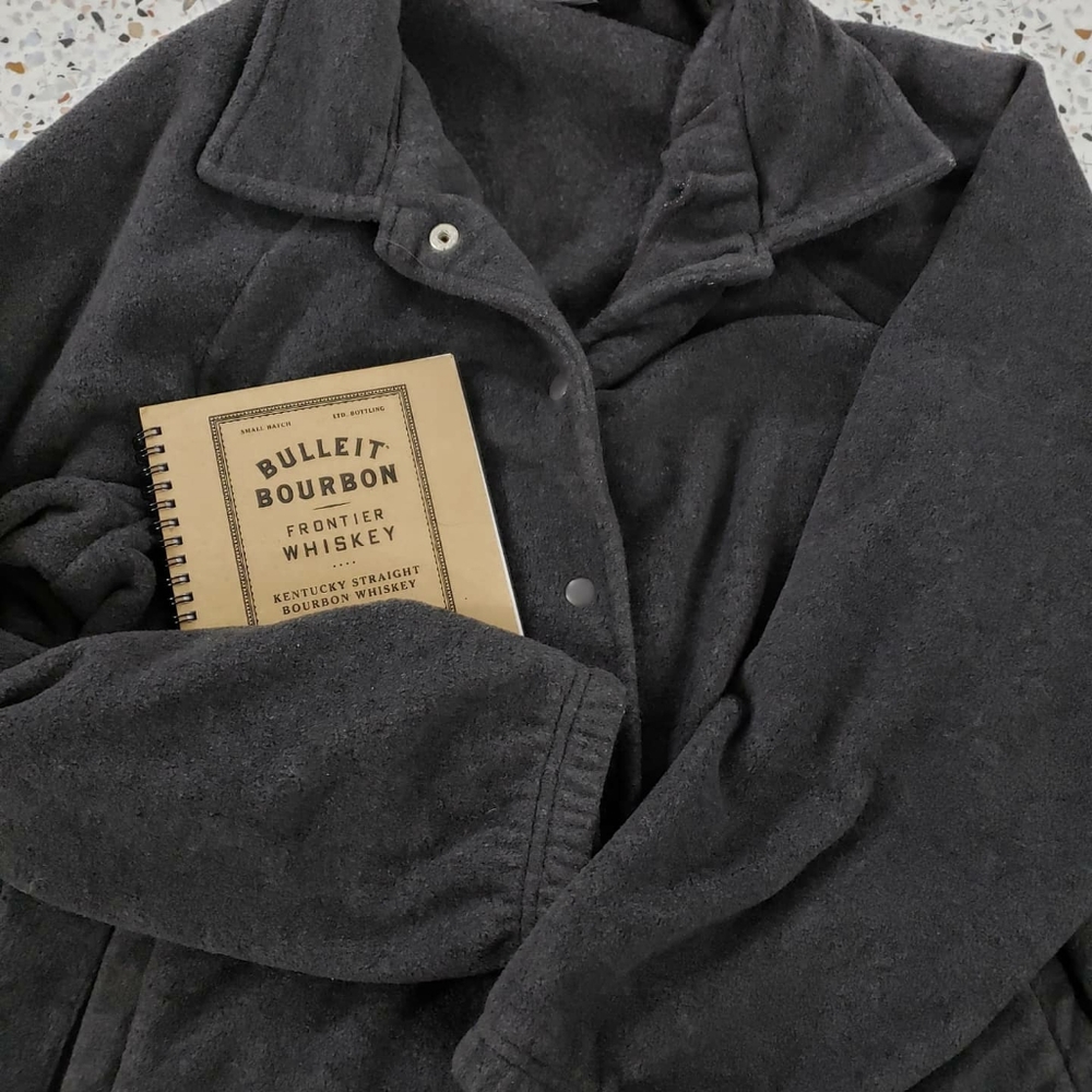 Grey button up jacket